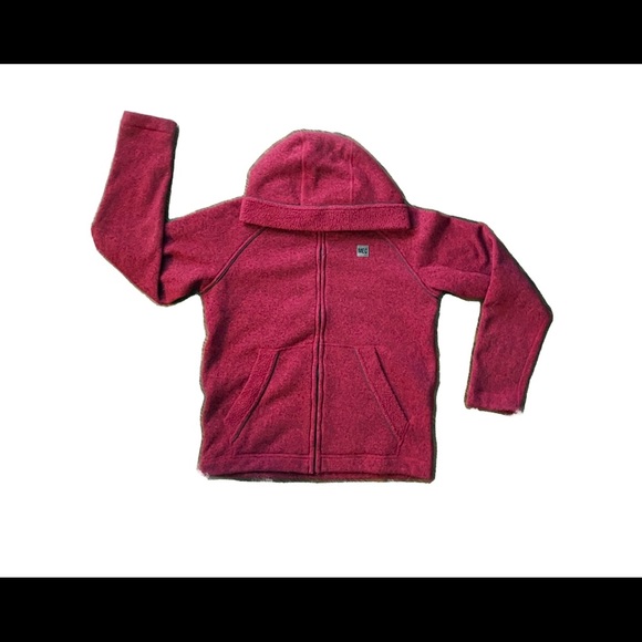Mountain Equipment Coop Magenta fleece zip up. Youth size 16. Fits like W small - Picture 1 of 4